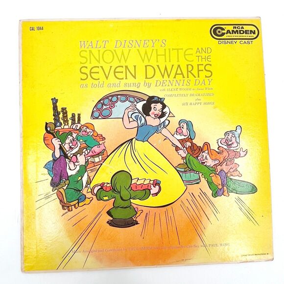 Walt Disney's Snow White & the Seven Dwarfs Dennis Day 1960 Vinyl LP CAL1044 - Picture 1 of 8